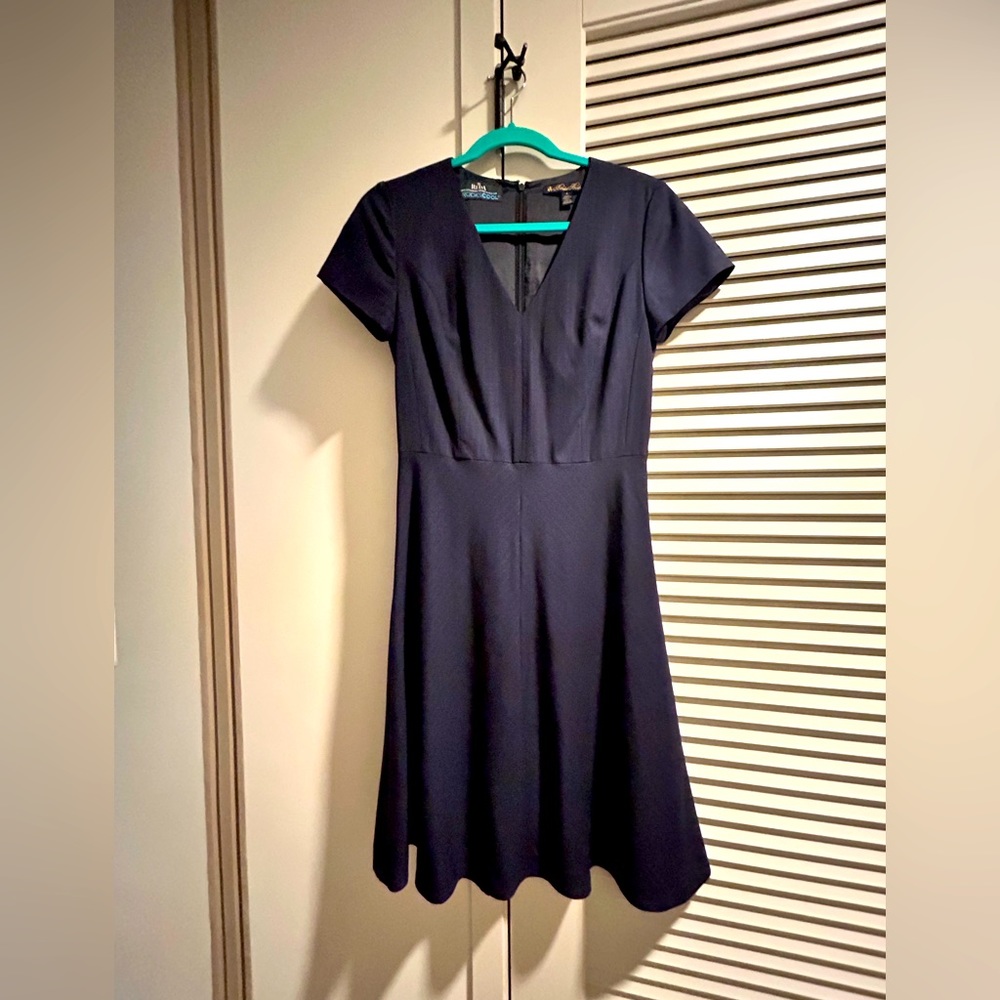Brooks Brothers Navy Light Stripe Dress